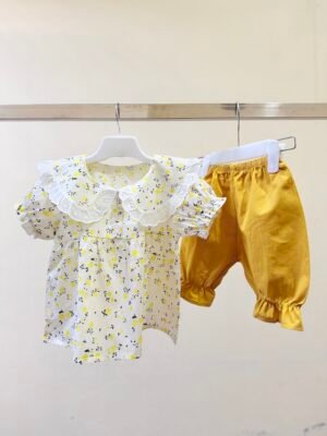 Cotton Printed Lemon Drop Frock