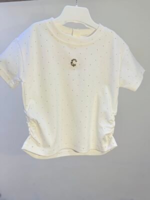Sparkle White C Tee