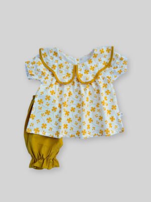 Mustard Floral Dress